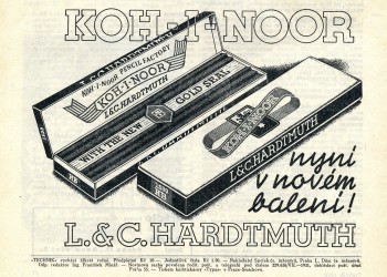 Koh-i-noor L.C. Hardtmut. Реклама. 1931 год.