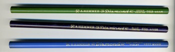 3 карандаша A.Hammer Diamond, Синий(751), фиолетвый (2056), зелёный(753)