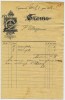 Счёт на тетради типо-литографии Петра Силовича Феокритова, Саратов, 1904 г.