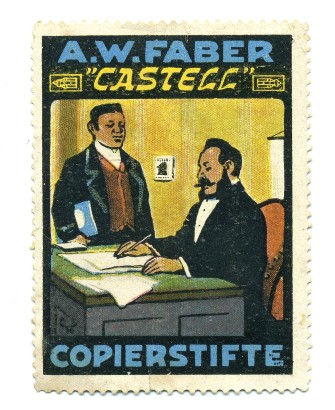 Рекламная не почтовая марка A.W. Faber Copierstifte (копировальный карандаш)